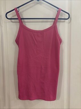 Women’s Pink Ribbed Tank Top